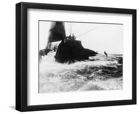 Rescuing of the Wolfrock Lighthouse Cew-null-Framed Photographic Print