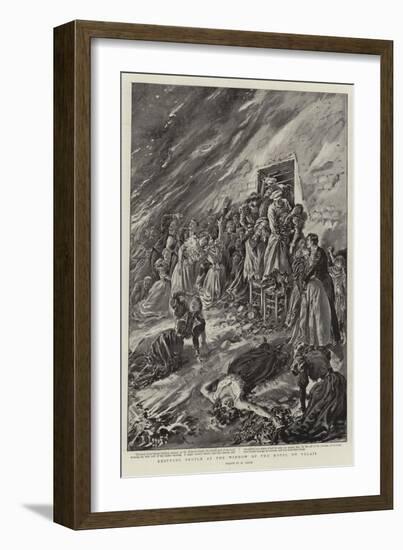 Rescuing People at the Window of the Hotel Du Palais-Henri Lanos-Framed Giclee Print