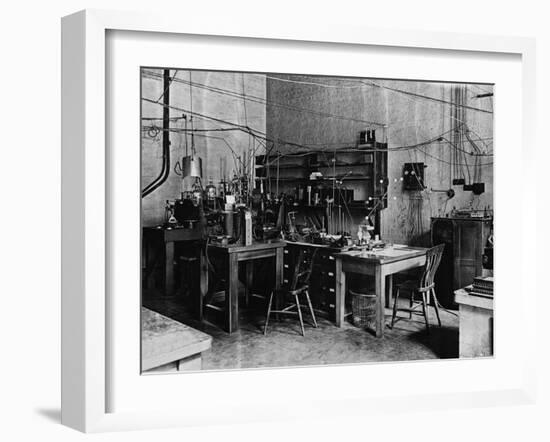 Research Laboratory of Ernest Rutherford at Cambridge-null-Framed Photographic Print