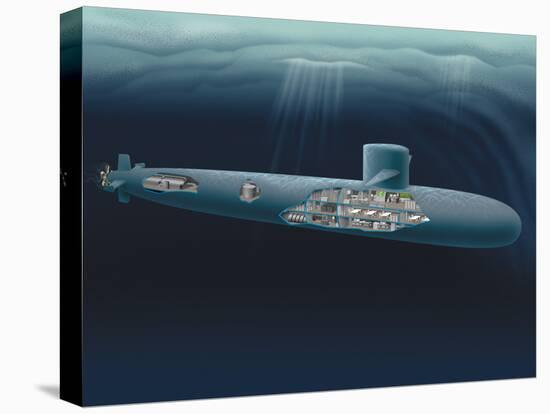 Research Submarine-Henning Dalhoff-Stretched Canvas