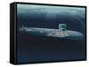 Research Submarine-Henning Dalhoff-Framed Stretched Canvas