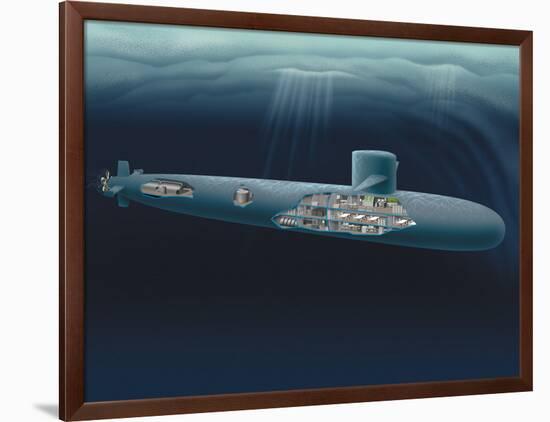 Research Submarine-Henning Dalhoff-Framed Photographic Print