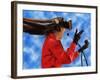 Researcher Wearing Virtual Reality Headset-null-Framed Photographic Print