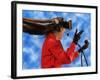 Researcher Wearing Virtual Reality Headset-null-Framed Photographic Print