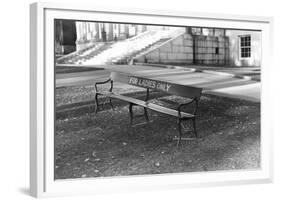 Reserved Bench-Jack Delano-Framed Photographic Print