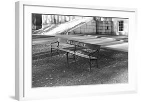 Reserved Bench-Jack Delano-Framed Photographic Print