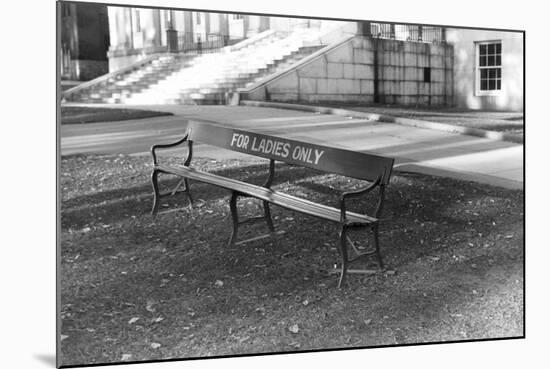 Reserved Bench-Jack Delano-Mounted Photographic Print