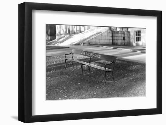 Reserved Bench-Jack Delano-Framed Photographic Print