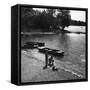 Reservoir Anglers-null-Framed Stretched Canvas