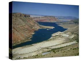 Reservoir on Green River, in the Flaming Gorge National Recreation Area, Utah Wyoming Border, USA-Waltham Tony-Stretched Canvas