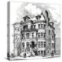 Residence Corner Eight Avenue and Berkeley Street, Brooklyn. F. Carles Merry, Architect. Illustrati-Oleg Golovnev-Stretched Canvas
