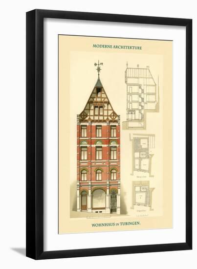 Residence in Tubingen-Dr. A. Katz-Framed Art Print