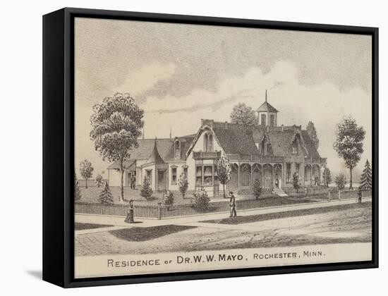 Residence of Dr W W Mayo, Rochester, Minnesota, Usa-null-Framed Stretched Canvas