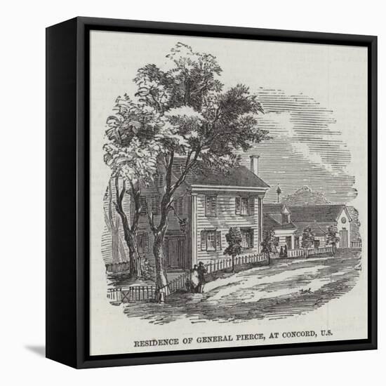 Residence of General Pierce, at Concord, US-null-Framed Stretched Canvas