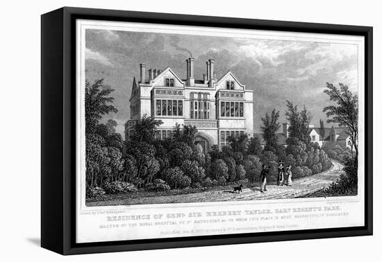 Residence of General Sir Herbert Taylor, Baronet, Regent's Park, London, 1827-William Tombleson-Framed Stretched Canvas