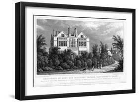 Residence of General Sir Herbert Taylor, Baronet, Regent's Park, London, 1827-William Tombleson-Framed Giclee Print