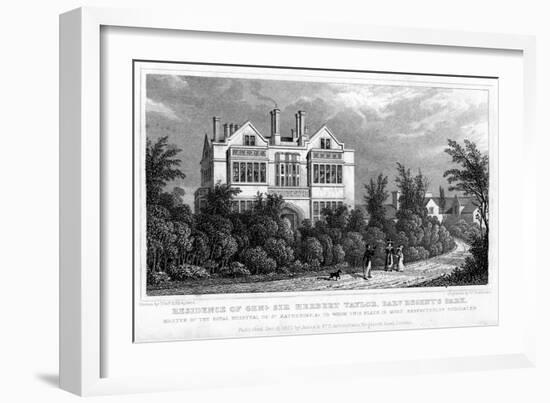 Residence of General Sir Herbert Taylor, Baronet, Regent's Park, London, 1827-William Tombleson-Framed Giclee Print