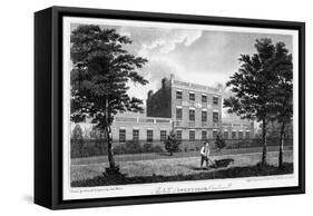 Residence of John Coakley Lettsom, Camberwell, London, 1817-null-Framed Stretched Canvas