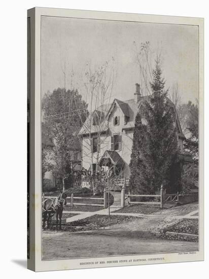 Residence of Mrs Beecher Stowe at Hartford, Connecticut-null-Stretched Canvas