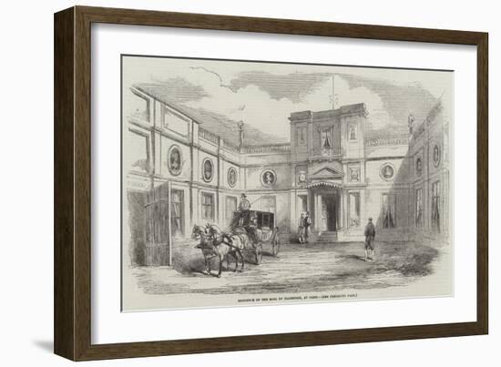 Residence of the Earl of Clarendon, at Paris-null-Framed Giclee Print