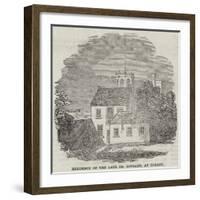 Residence of the Late Dr Lingard, at Hornby-null-Framed Giclee Print