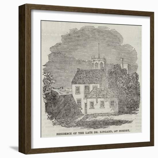 Residence of the Late Dr Lingard, at Hornby-null-Framed Giclee Print