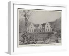 Residence of the Right Honourable Cecil Rhodes Near Capetown, Destroyed by Fire-null-Framed Giclee Print