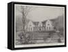 Residence of the Right Honourable Cecil Rhodes Near Capetown, Destroyed by Fire-null-Framed Stretched Canvas