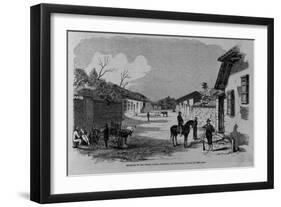 Residence of the Tyrant Santos Guardiola, at Comayagua, Capital of Honduras.-null-Framed Giclee Print