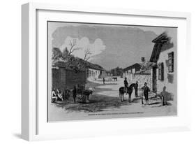 Residence of the Tyrant Santos Guardiola, at Comayagua, Capital of Honduras.-null-Framed Giclee Print