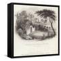 Residence of Tomb of George Washington in Mount Vernon-William Henry Brooke-Framed Stretched Canvas