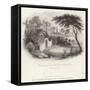 Residence of Tomb of George Washington in Mount Vernon-William Henry Brooke-Framed Stretched Canvas