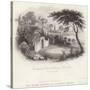 Residence of Tomb of George Washington in Mount Vernon-William Henry Brooke-Stretched Canvas