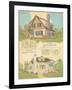 Residence, Rendering and Floor Plan-null-Framed Art Print