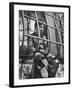 Resident of Italian Boystown Sitting in Barred Windowsill as Punishment For Wasting Bread-Hans Wild-Framed Photographic Print