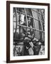 Resident of Italian Boystown Sitting in Barred Windowsill as Punishment For Wasting Bread-Hans Wild-Framed Photographic Print