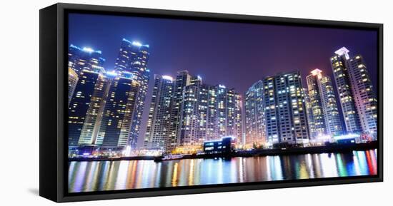 Residential High Rises in Busan, South Korea-Sean Pavone-Framed Stretched Canvas