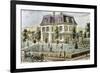 Residential Home with the Family Playing Cricket-Tarker-Framed Giclee Print