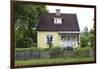 Residential house, yellow, Ed, Dalsland, Götaland, Sweden-Andrea Lang-Framed Photographic Print