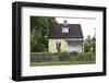 Residential house, yellow, Ed, Dalsland, Götaland, Sweden-Andrea Lang-Framed Photographic Print