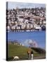 Residential Houses on Lake Union from Gas Works Park, Seattle, Washington State-Christian Kober-Stretched Canvas