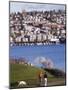 Residential Houses on Lake Union from Gas Works Park, Seattle, Washington State-Christian Kober-Mounted Photographic Print