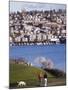 Residential Houses on Lake Union from Gas Works Park, Seattle, Washington State-Christian Kober-Mounted Photographic Print