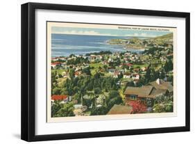 Residential Part of Laguna Beach, California-null-Framed Art Print