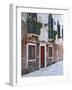 Residential Side Street Decorated with Flowers, Venice, Italy-Dennis Flaherty-Framed Photographic Print