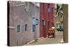 Residential Street in the New Town of Nani Daman, Daman, Gujarat, India, Asia-Tony Waltham-Stretched Canvas