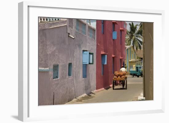 Residential Street in the New Town of Nani Daman, Daman, Gujarat, India, Asia-Tony Waltham-Framed Photographic Print