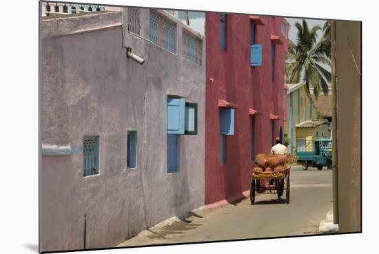 Residential Street in the New Town of Nani Daman, Daman, Gujarat, India, Asia-Tony Waltham-Mounted Photographic Print
