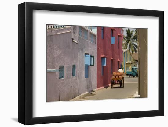 Residential Street in the New Town of Nani Daman, Daman, Gujarat, India, Asia-Tony Waltham-Framed Photographic Print