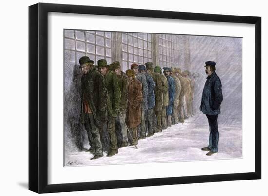 Residents of a House of Poverty (Inmates for Debt), Queuing for Dinner at the Refecttoir, under The-null-Framed Giclee Print